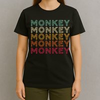 Funny Monkey Ape Gorilla Retro Monkey T-Shirt