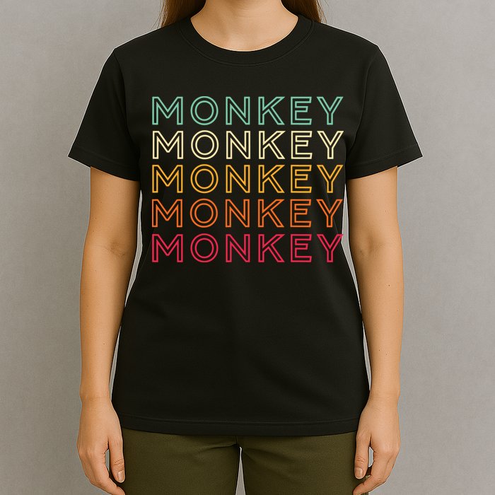 Funny Monkey Ape Gorilla Retro Monkey T-Shirt
