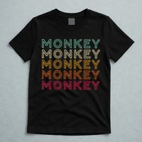 Funny Monkey Ape Gorilla Retro Monkey T-Shirt