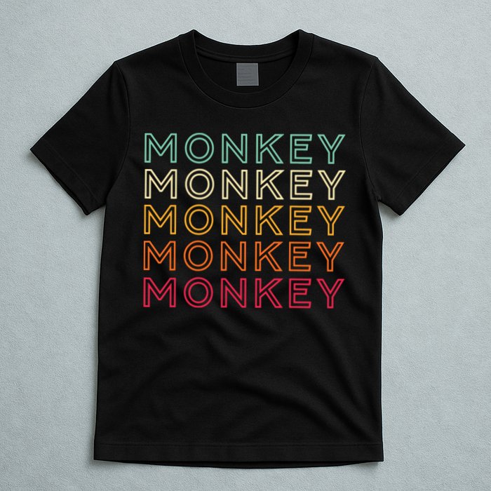 Funny Monkey Ape Gorilla Retro Monkey T-Shirt