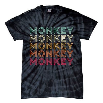 Funny Monkey Ape Gorilla Retro Monkey Tie-Dye T-Shirt