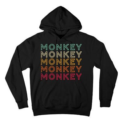 Funny Monkey Ape Gorilla Retro Monkey Tall Hoodie