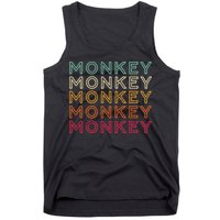 Funny Monkey Ape Gorilla Retro Monkey Tank Top