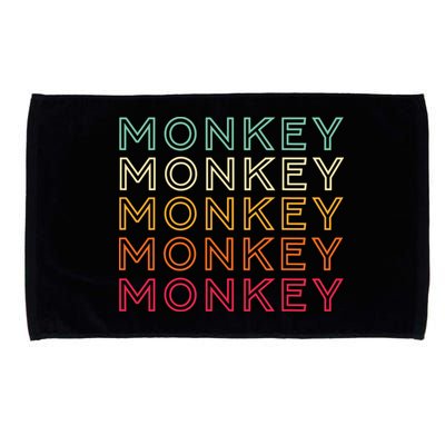 Funny Monkey Ape Gorilla Retro Monkey Microfiber Hand Towel
