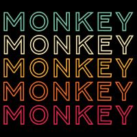 Funny Monkey Ape Gorilla Retro Monkey Wool Snapback Cap
