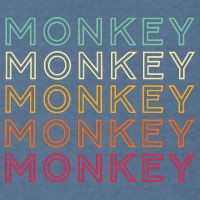 Funny Monkey Ape Gorilla Retro Monkey Garment-Dyed Sweatshirt