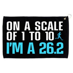 Funny Marathon Art Marathon Finisher 26.2 Running Grommeted Golf Towel