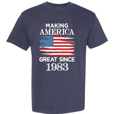 Funny Making America Great Since 1983 Birthday Party Gift Tank Top Garment-Dyed Heavyweight T-Shirt