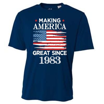 Funny Making America Great Since 1983 Birthday Party Gift Tank Top Cooling Performance Crew T-Shirt