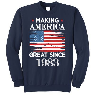 Funny Making America Great Since 1983 Birthday Party Gift Tank Top Sweatshirt