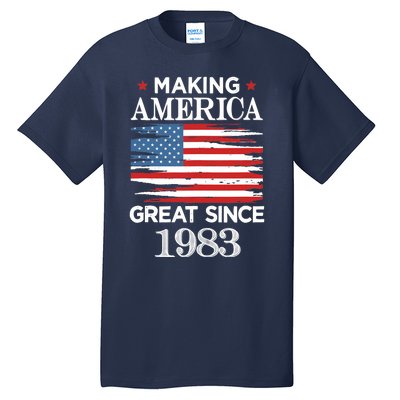 Funny Making America Great Since 1983 Birthday Party Gift Tank Top Tall T-Shirt