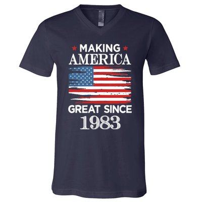 Funny Making America Great Since 1983 Birthday Party Gift Tank Top V-Neck T-Shirt