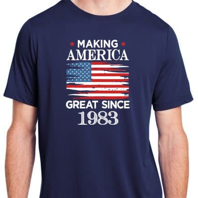 Funny Making America Great Since 1983 Birthday Party Gift Tank Top Adult ChromaSoft Performance T-Shirt