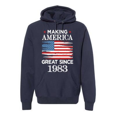 Funny Making America Great Since 1983 Birthday Party Gift Tank Top Premium Hoodie