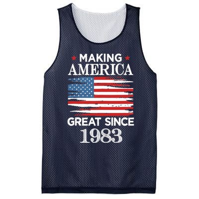 Funny Making America Great Since 1983 Birthday Party Gift Tank Top Mesh Reversible Basketball Jersey Tank