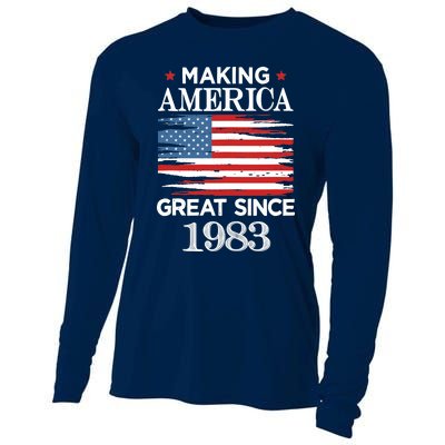 Funny Making America Great Since 1983 Birthday Party Gift Tank Top Cooling Performance Long Sleeve Crew