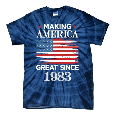 Funny Making America Great Since 1983 Birthday Party Gift Tank Top Tie-Dye T-Shirt