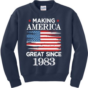 Funny Making America Great Since 1983 Birthday Party Gift Tank Top Kids Sweatshirt