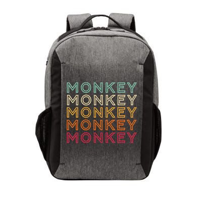 Funny Monkey Ape Gorilla Retro Monkey Vector Backpack