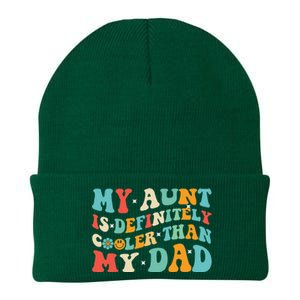 Funny My Aunt Is Definitely Cooler Than My Dad Auntie Niece Knit Cap Winter Beanie