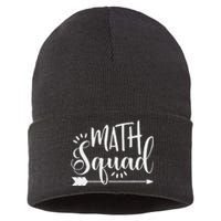 Funny Math Art For Student Pun Mathematics Lovers Sustainable Knit Beanie