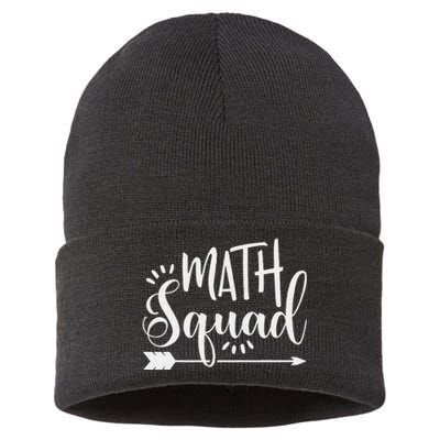 Funny Math Art For Student Pun Mathematics Lovers Sustainable Knit Beanie