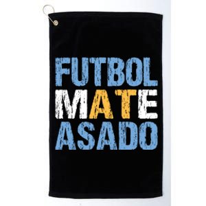 Futbol Mate Asado Funny Argentinian Pride Argentina Gift Platinum Collection Golf Towel