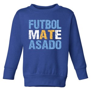 Futbol Mate Asado Funny Argentinian Pride Argentina Gift Toddler Sweatshirt