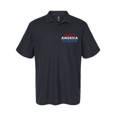 Funny Make America Florida Desantis 2024 Election Sarcastic Softstyle Adult Sport Polo