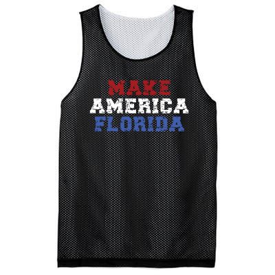 Funny Make America Florida Desantis 2024 Election Sarcastic Mesh Reversible Basketball Jersey Tank