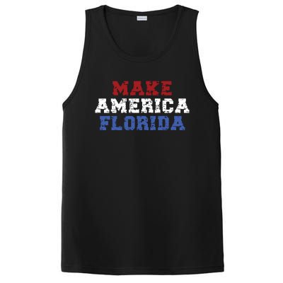 Funny Make America Florida Desantis 2024 Election Sarcastic PosiCharge Competitor Tank