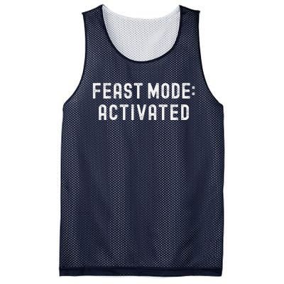 Feast Mode Activated Christmas Family Matching Thanksgiving Mesh Reversible Basketball Jersey Tank