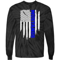 Friendswood Mustangs American Flag Tie-Dye Long Sleeve Shirt