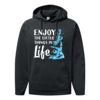 Funny Microscope Art For Women Biology Nerd Science Lab Performance Fleece Hoodie