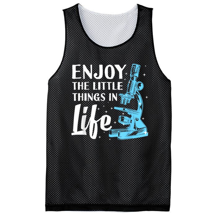 Funny Microscope Art For Women Biology Nerd Science Lab Mesh Reversible Basketball Jersey Tank