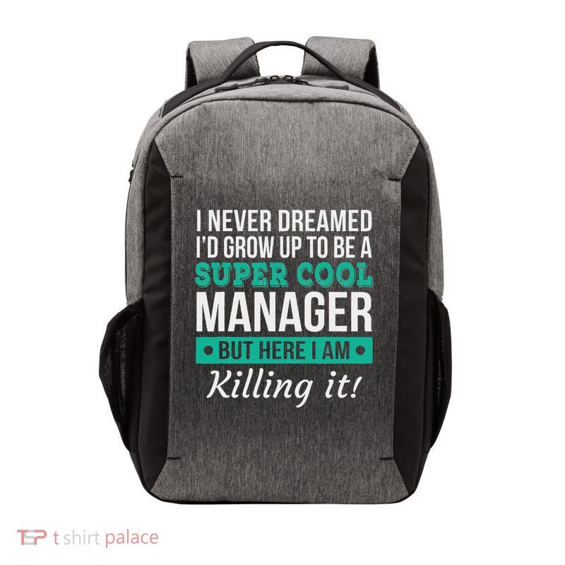 Funny Manager Appreciation Gift Vector Backpack