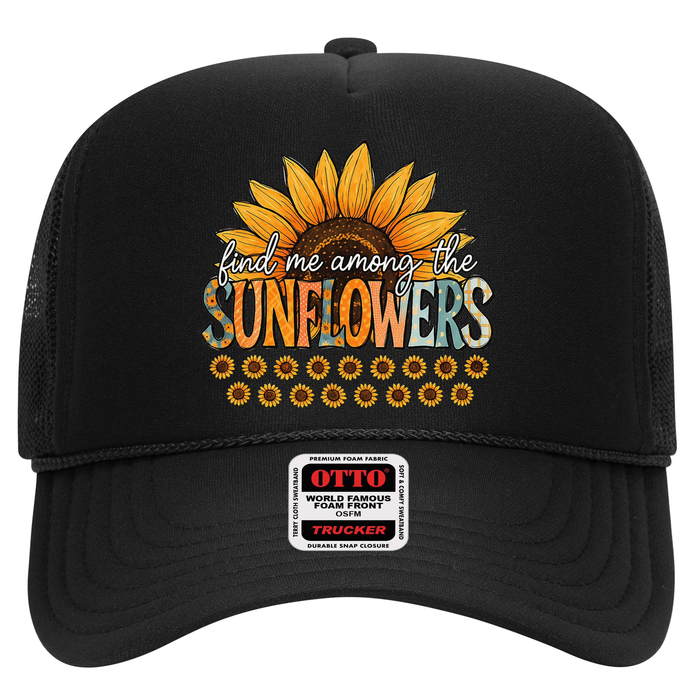 Find Me Among The Sunflowers Vintage Flower Summer Vibes Hat