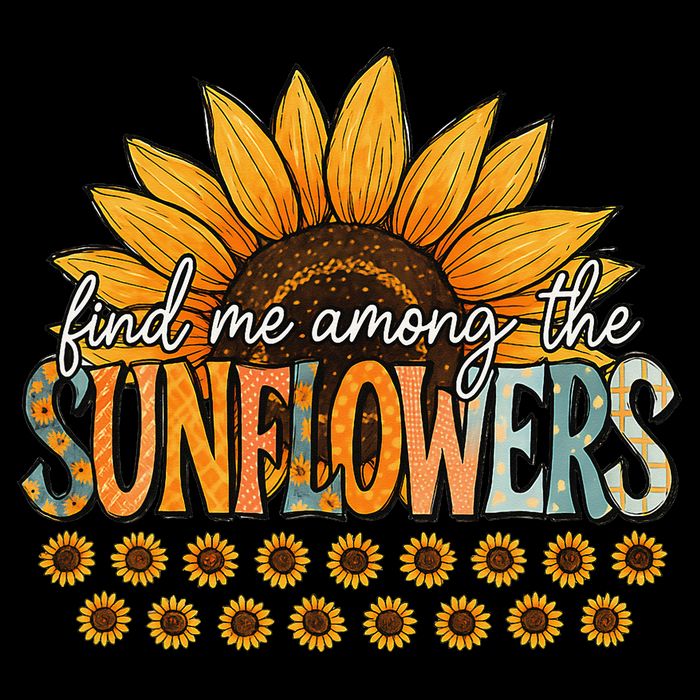 Find Me Among The Sunflowers Vintage Flower Summer Vibes Toddler Hoodie