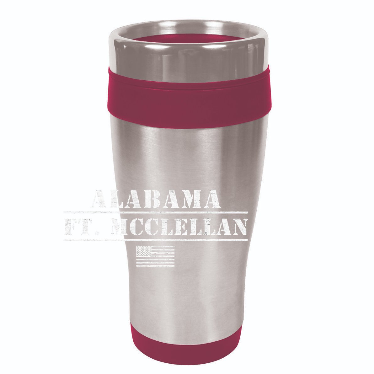 Fort Mcclellan Alabama Army Base Basic Training Anniston Al 12oz Stainless Steel Coffee Mug