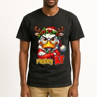 Funny Merry Af Sarcastic Grumpy Duck Christmas Tall T-Shirt
