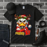 Funny Merry Af Sarcastic Grumpy Duck Christmas Tall T-Shirt