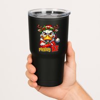 Funny Merry Af Sarcastic Grumpy Duck Christmas Tumbler