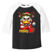 Funny Merry Af Sarcastic Grumpy Duck Christmas Toddler Fine Jersey T-Shirt