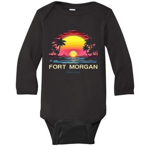 Fort Morgan Alabama Baby Long Sleeve Bodysuit