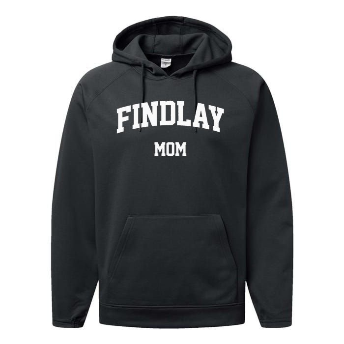 Findlay Mom Athletic Arch College University Alumni Performance Fleece Hoodie