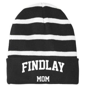 Findlay Mom Athletic Arch College University Alumni Striped Beanie with Solid Band