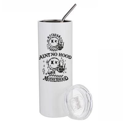 Funny Mom Aint No Hood Like Motherhood Funny Mothers Day Stainless Steel Tumbler