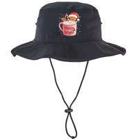 Funny Merry And Bright Christmas Gingerbread Man Hot Cocoa Legacy Cool Fit Booney Bucket Hat