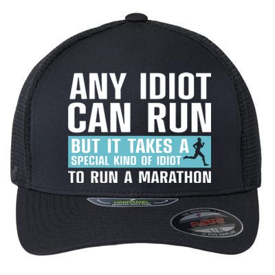 Funny Marathon Art For Men Women Marathoner Running Finisher Flexfit Unipanel Trucker Cap