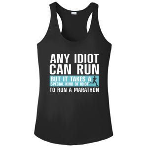 Funny Marathon Art For Men Women Marathoner Running Finisher Ladies PosiCharge Competitor Racerback Tank